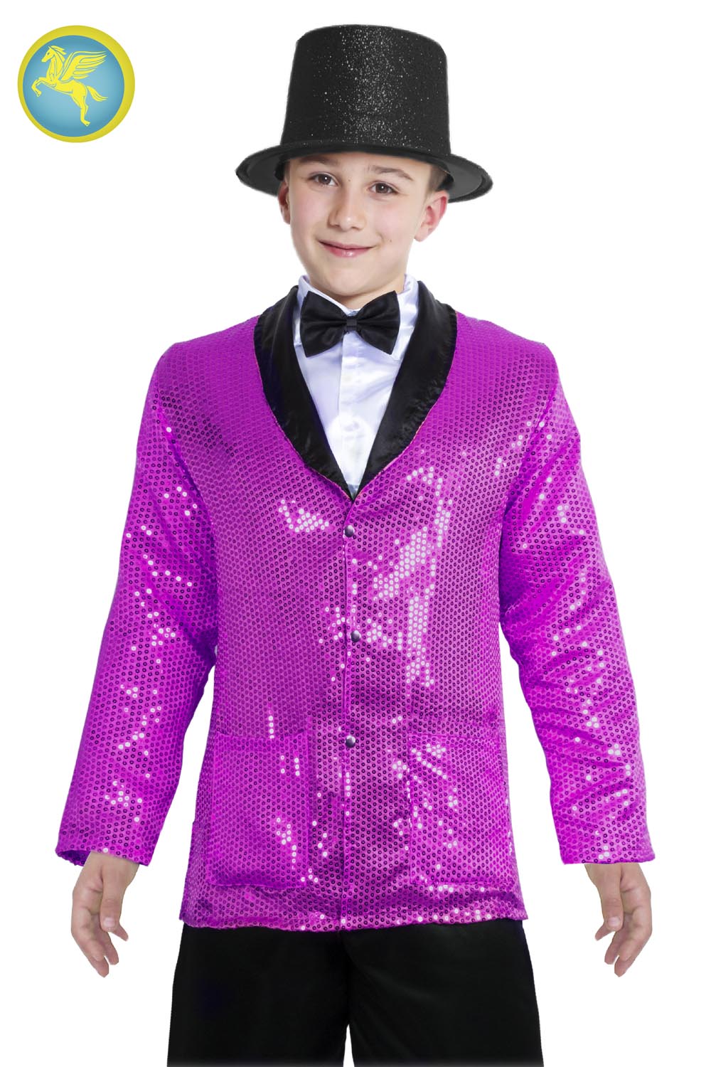GIACCA PAILLETTES FUCSIA BAMBINO